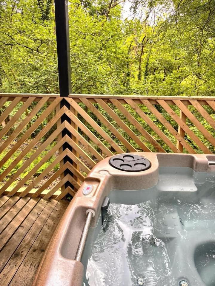 Goldcrest 3-Hot Tub-Woodland Lodges-Carmarthenshire-Tenby Exterior foto